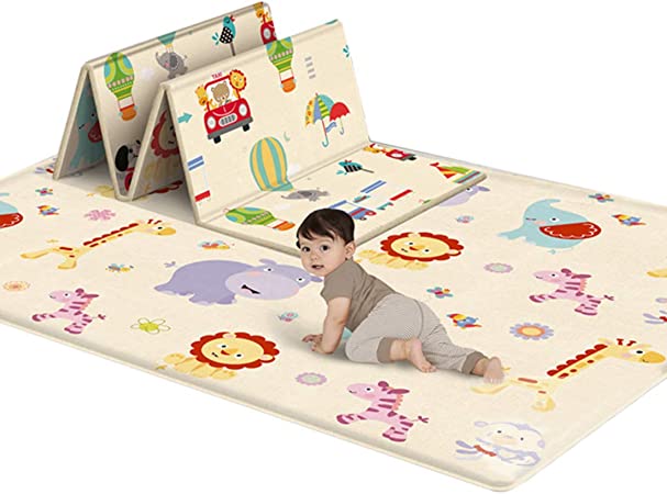 Dad-baby Alfombra de juego para bebé para el suelo para el parque infantil  TODALE, tapete de una pieza antideslizante acolchado para bebé para jugar