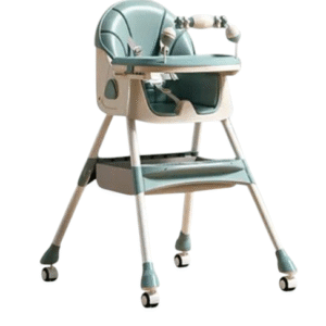 SILLA DE COMER PARA BEBÉS PORTATIL CON RUEDAS